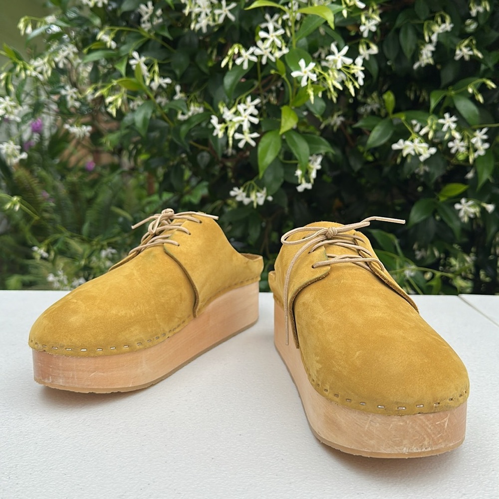 Yellow Zoe Bryr Clogs